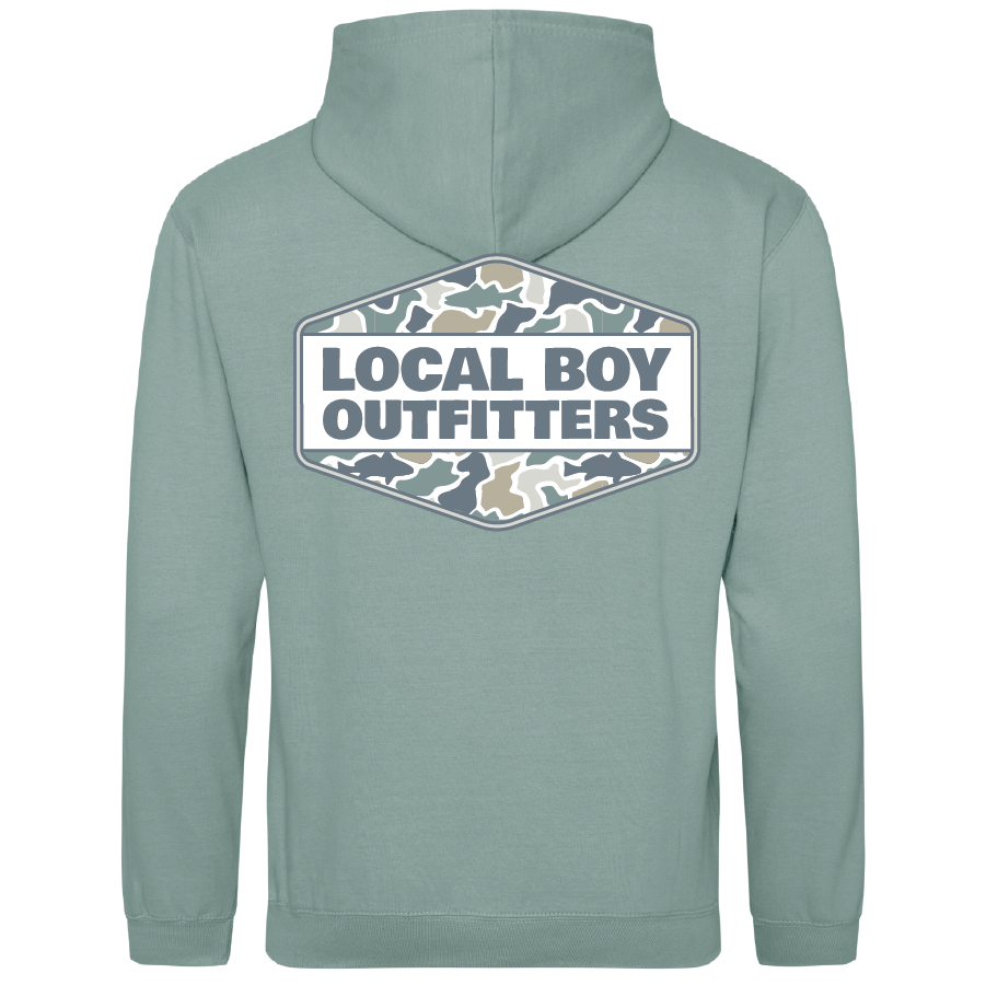 Youth Brushwood Hoodies - Fish Camo Diamond Crest