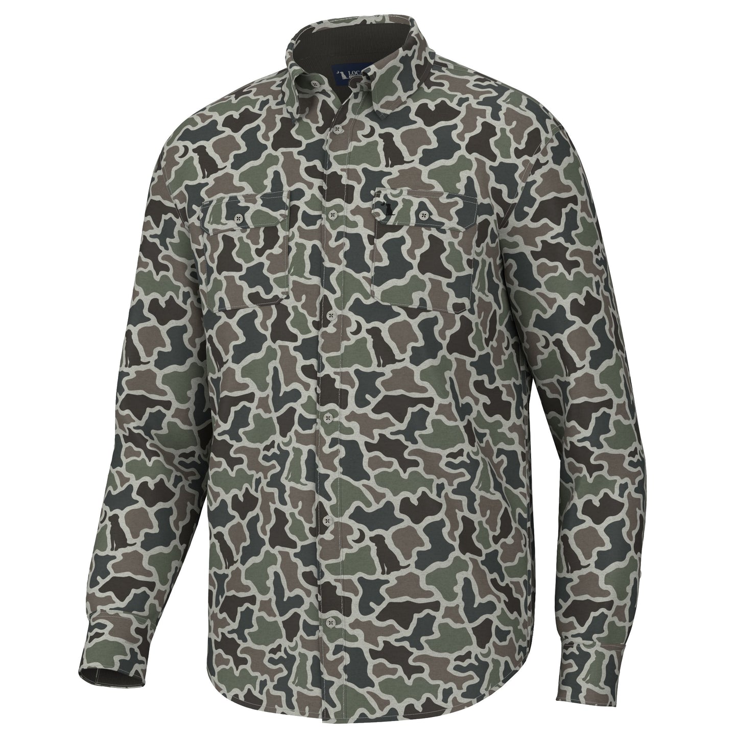 Camo Button-Up