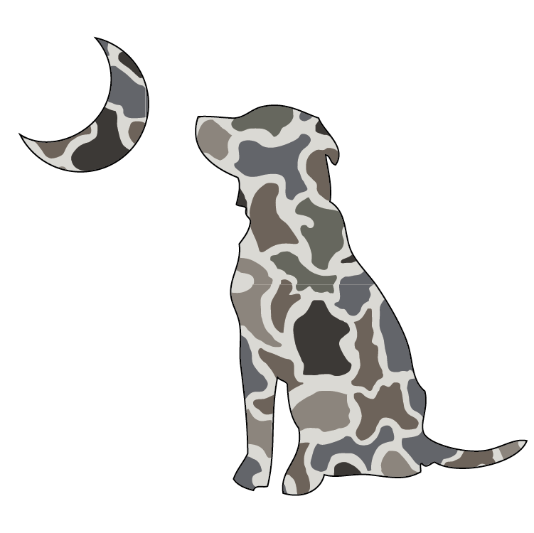 Local Boy Dog & Moon Decal - Localflage