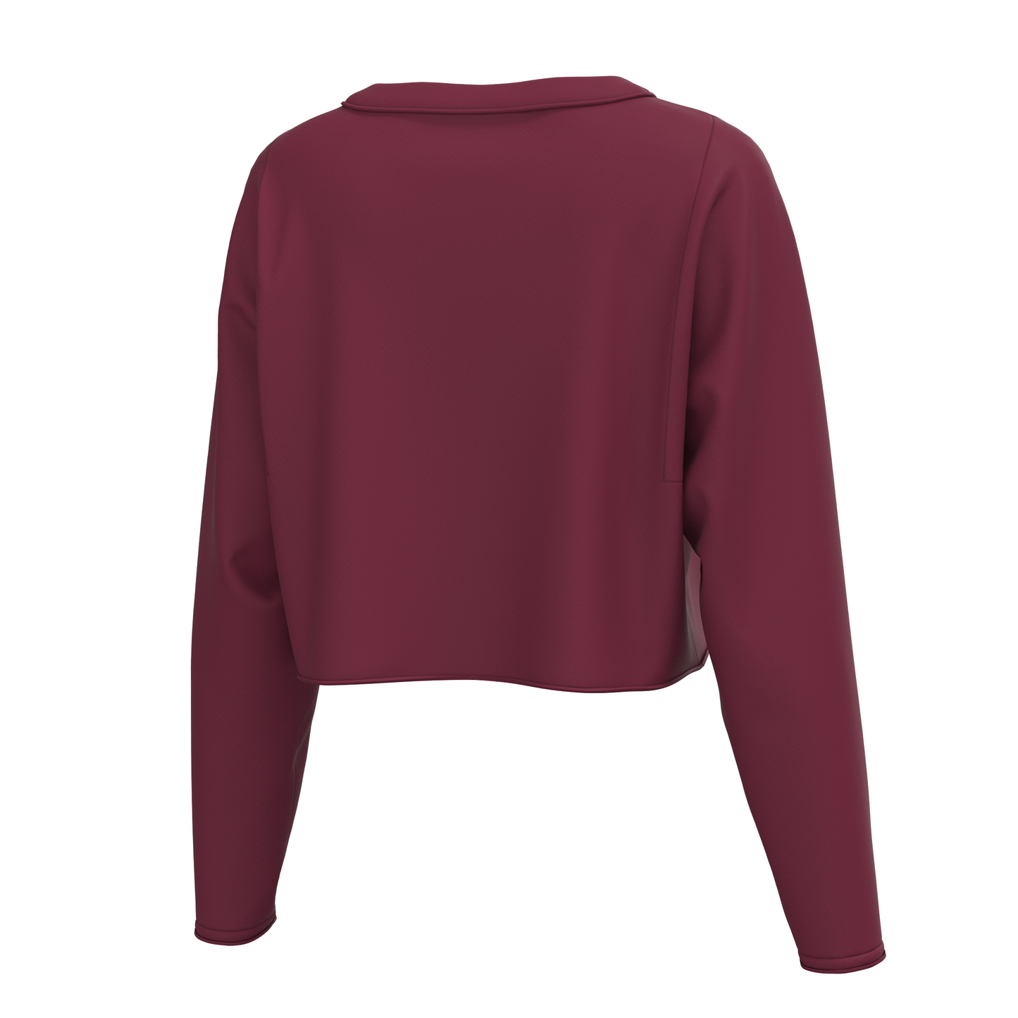 Local Girl Youth Boxy Crop Long Sleeve T-Shirt - Berry