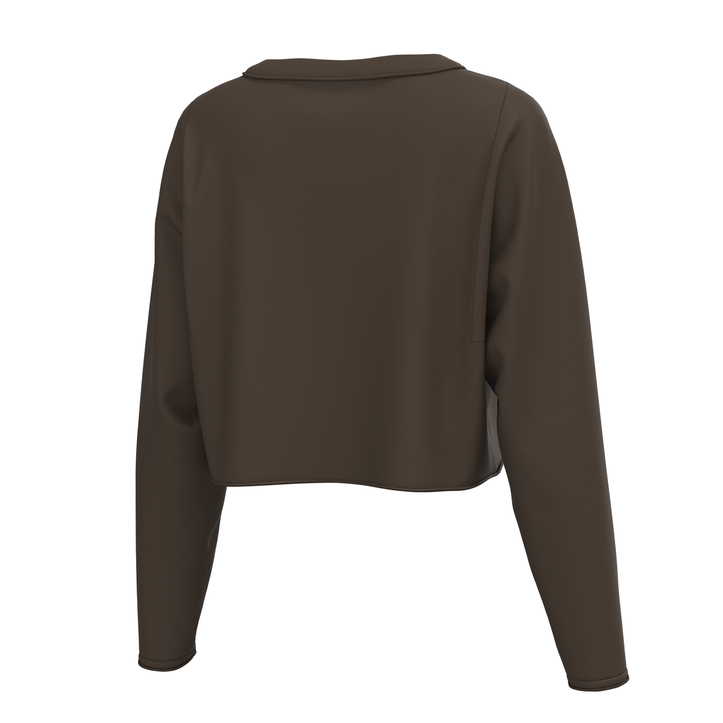 Local Girl Youth Boxy Crop Long Sleeve T-Shirt - Espresso