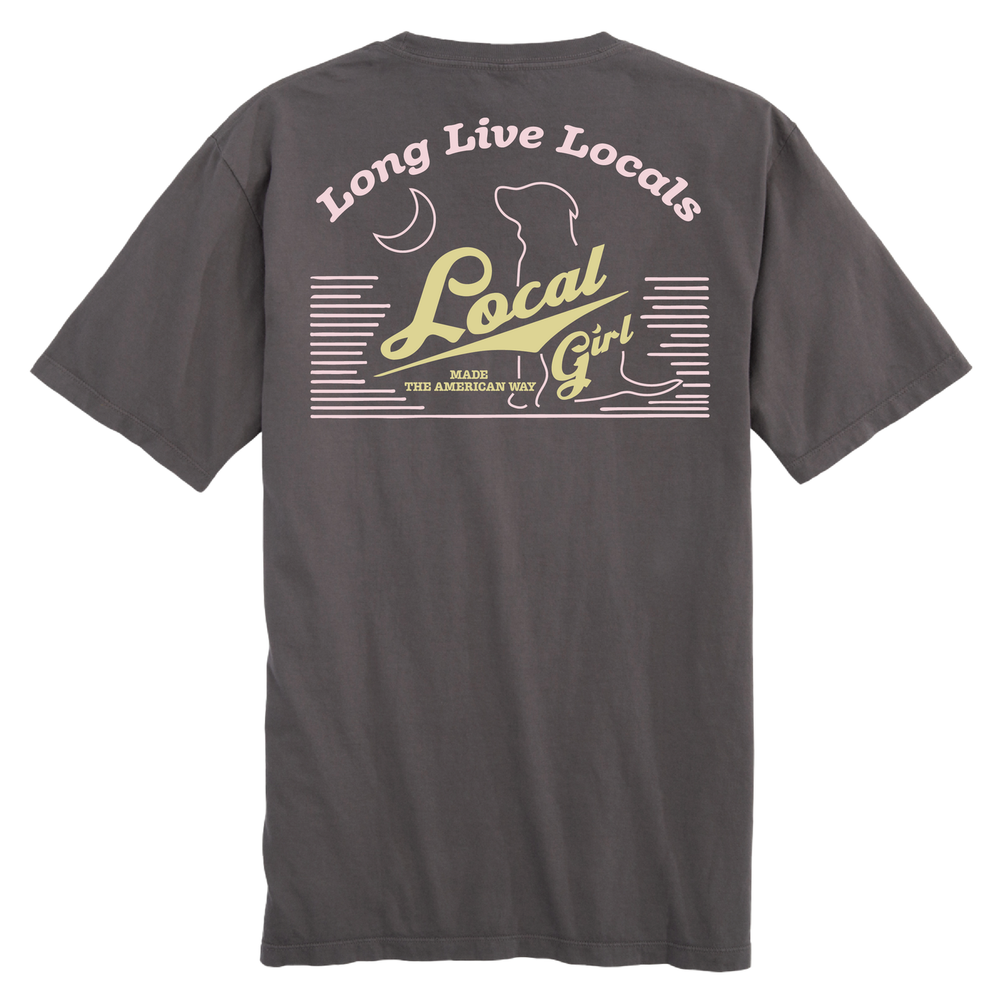 Local Girl Local Lite T-Shirt - Gray