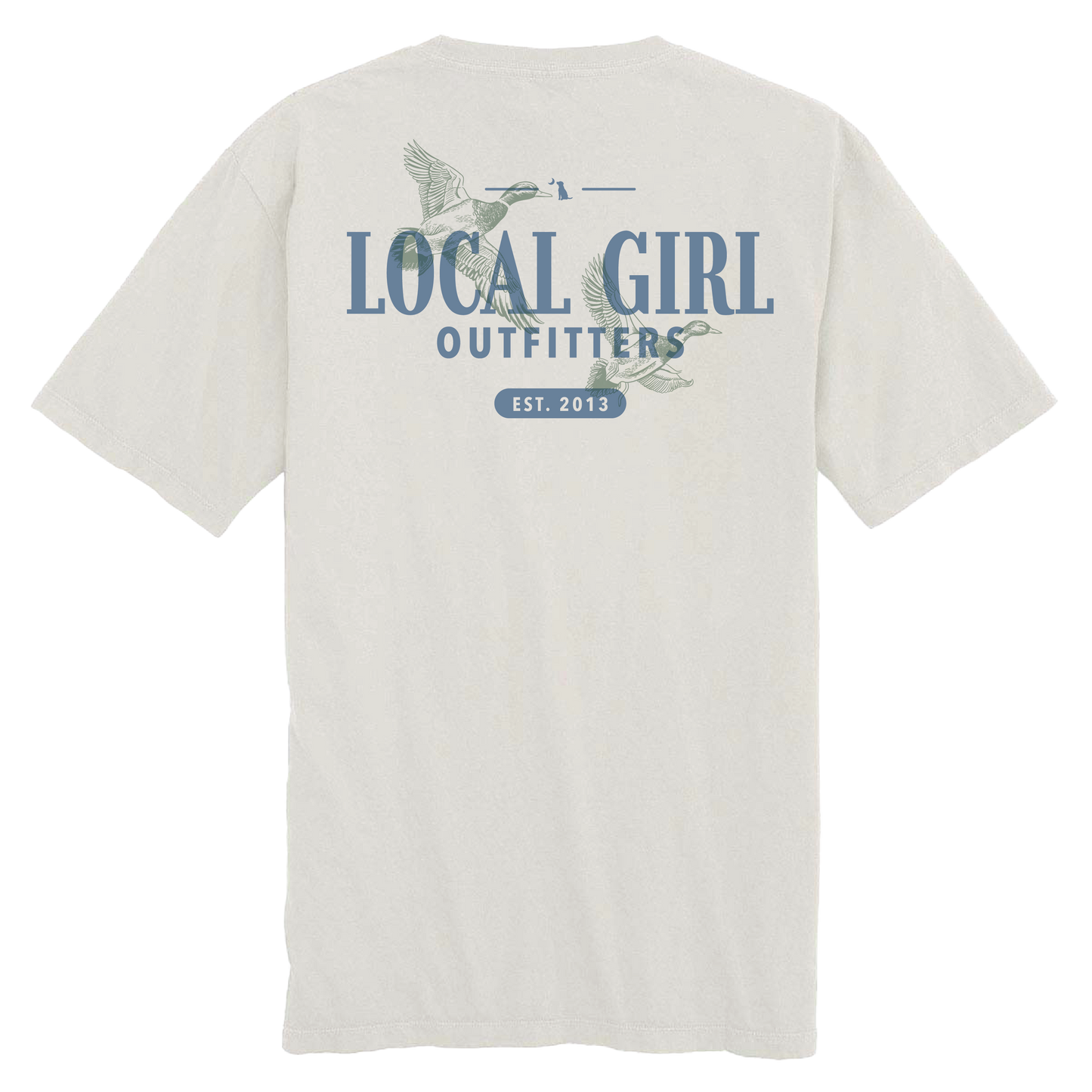 Local Girl Lucky Ducks T-Shirt - Silver