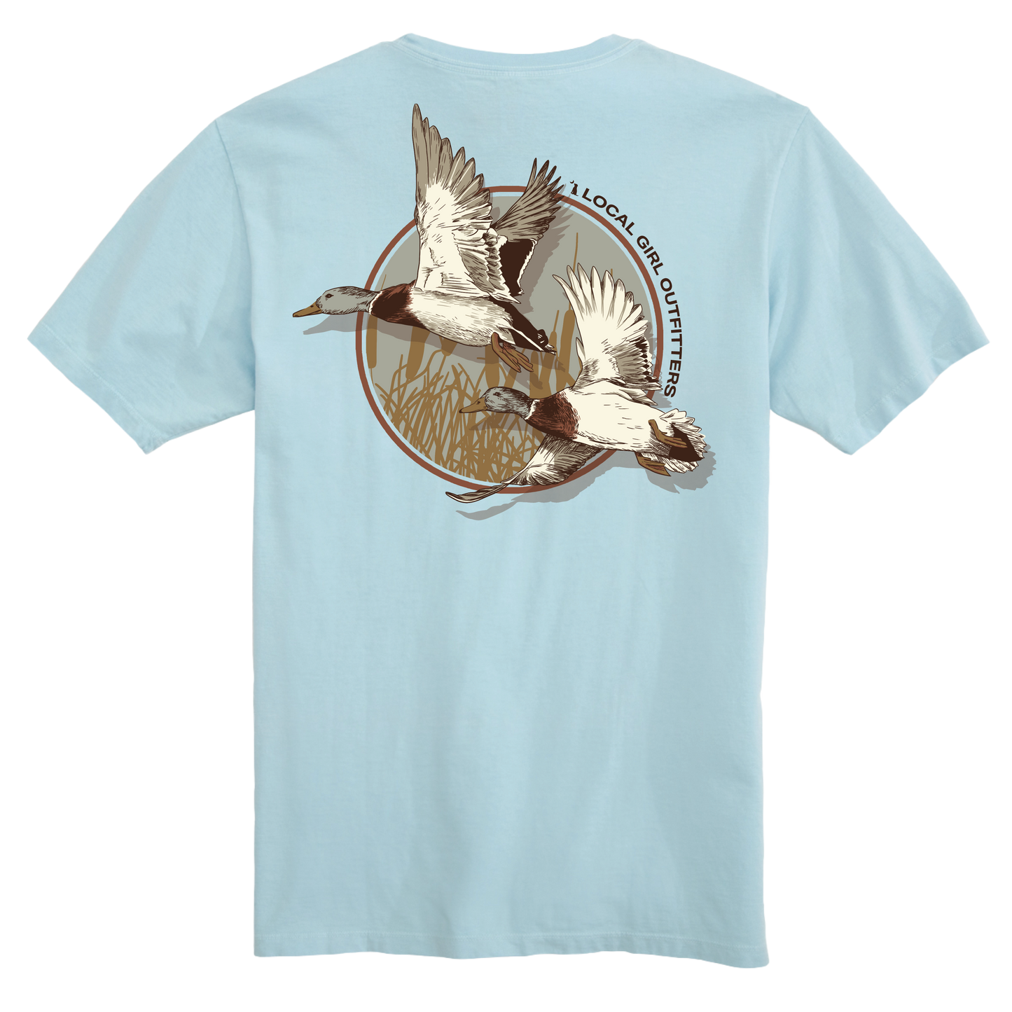 Local Girl Mallard Pair T-Shirt - Chambray
