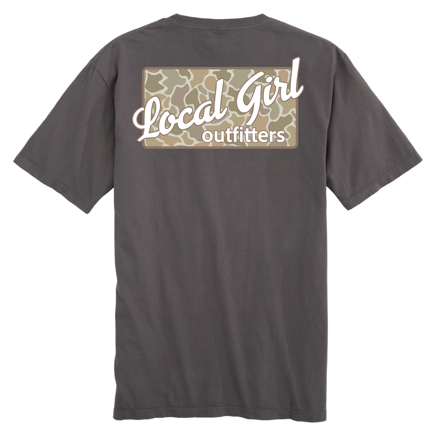 Local Girl Forest Desert Plate T-Shirt - Gray
