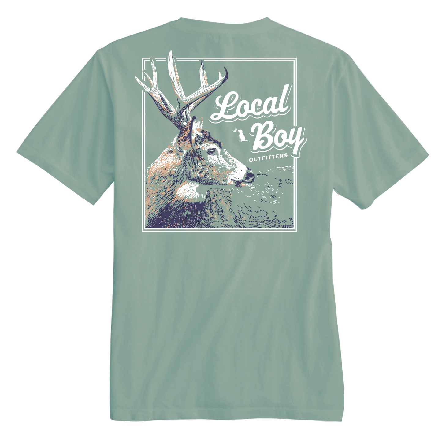 Youth Stag Profile T-Shirt - Bay