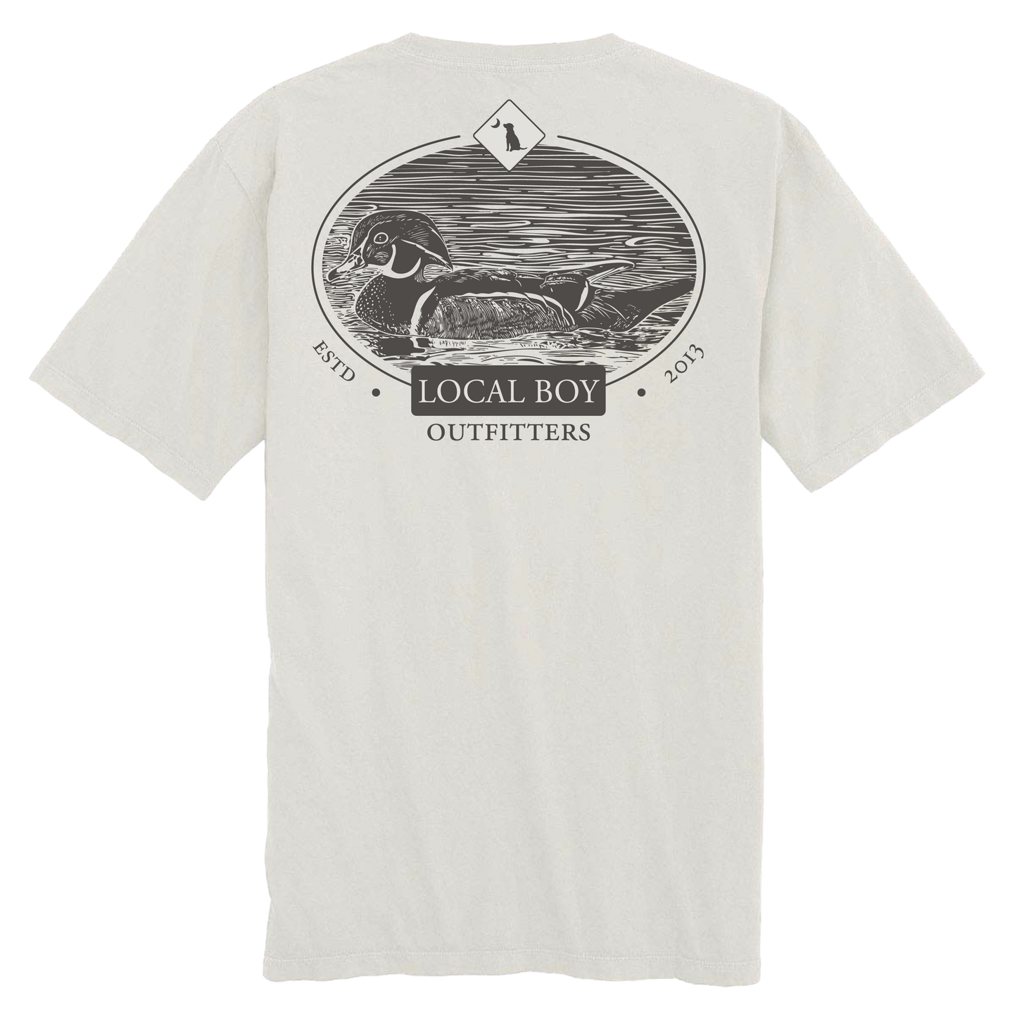Wood Cut T-Shirt - Silver