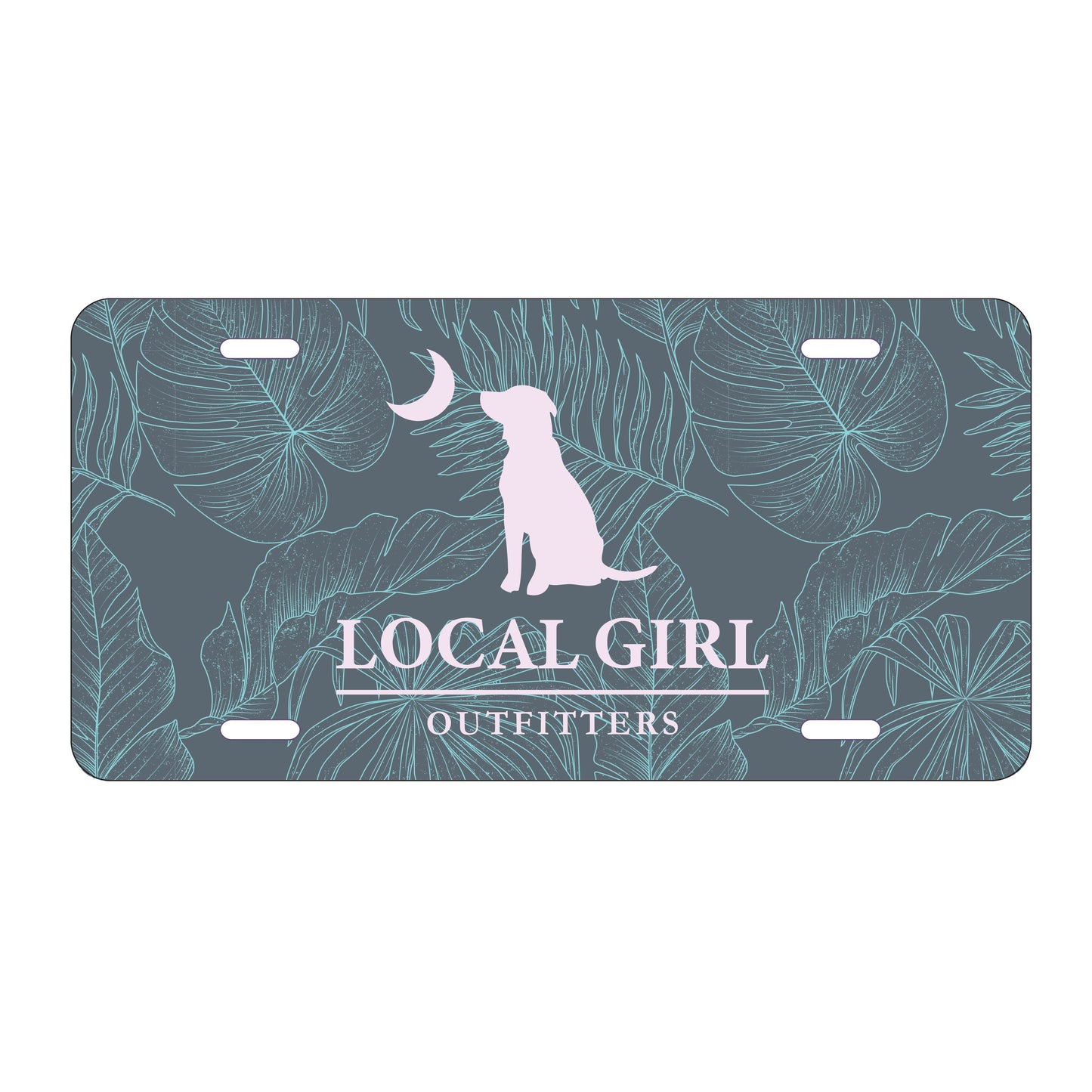 LG License Plate - Blue