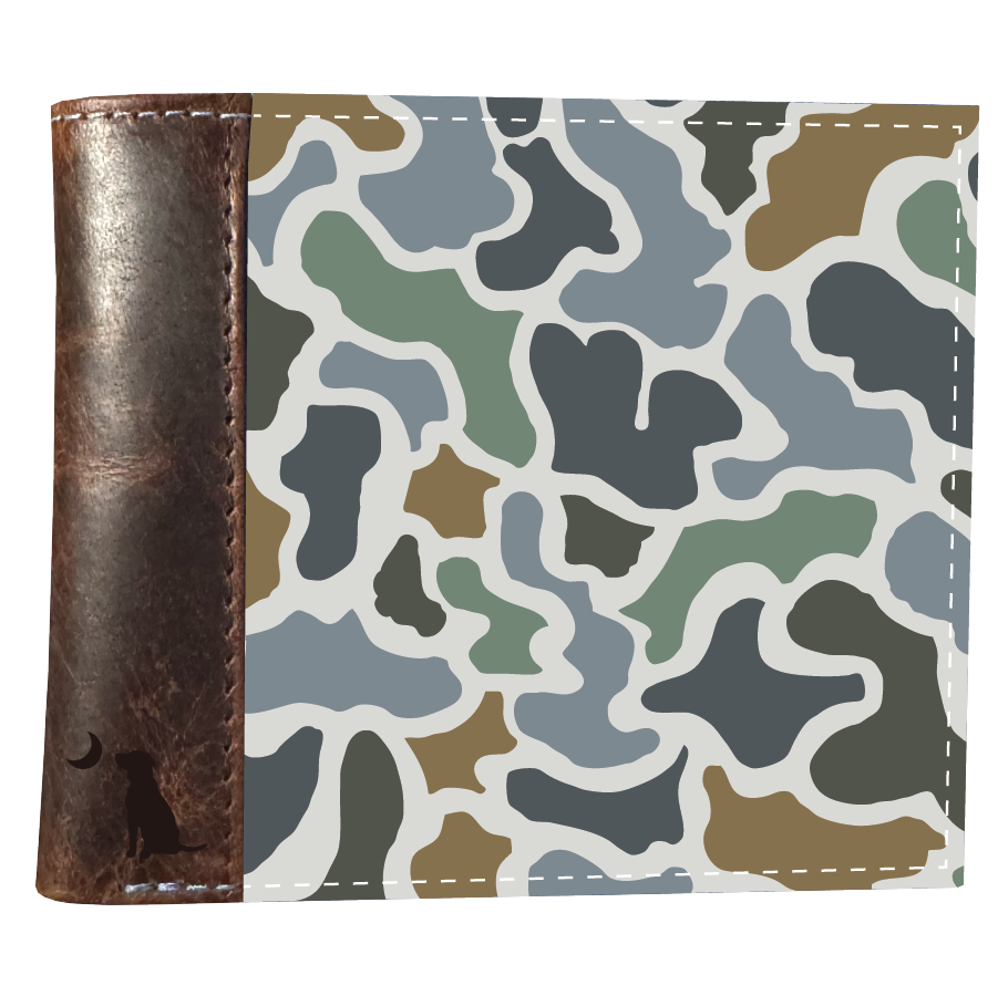 Camo Bi-Fold Wallet - Localflage Bluff