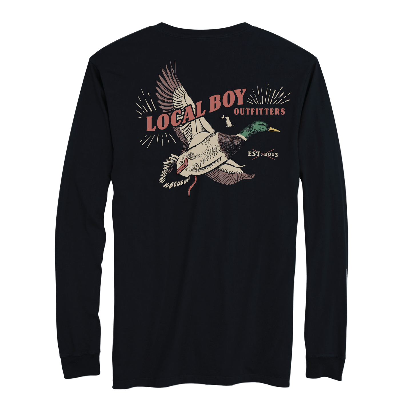Mallard Blast Long Sleeve T-Shirt - Black