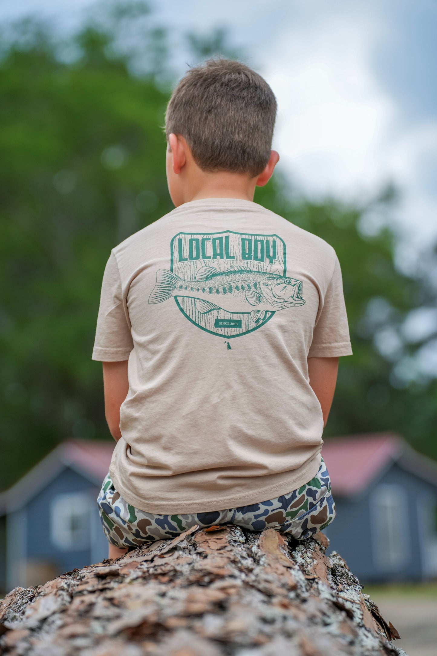 Youth Bass Mount T-Shirt - Latte