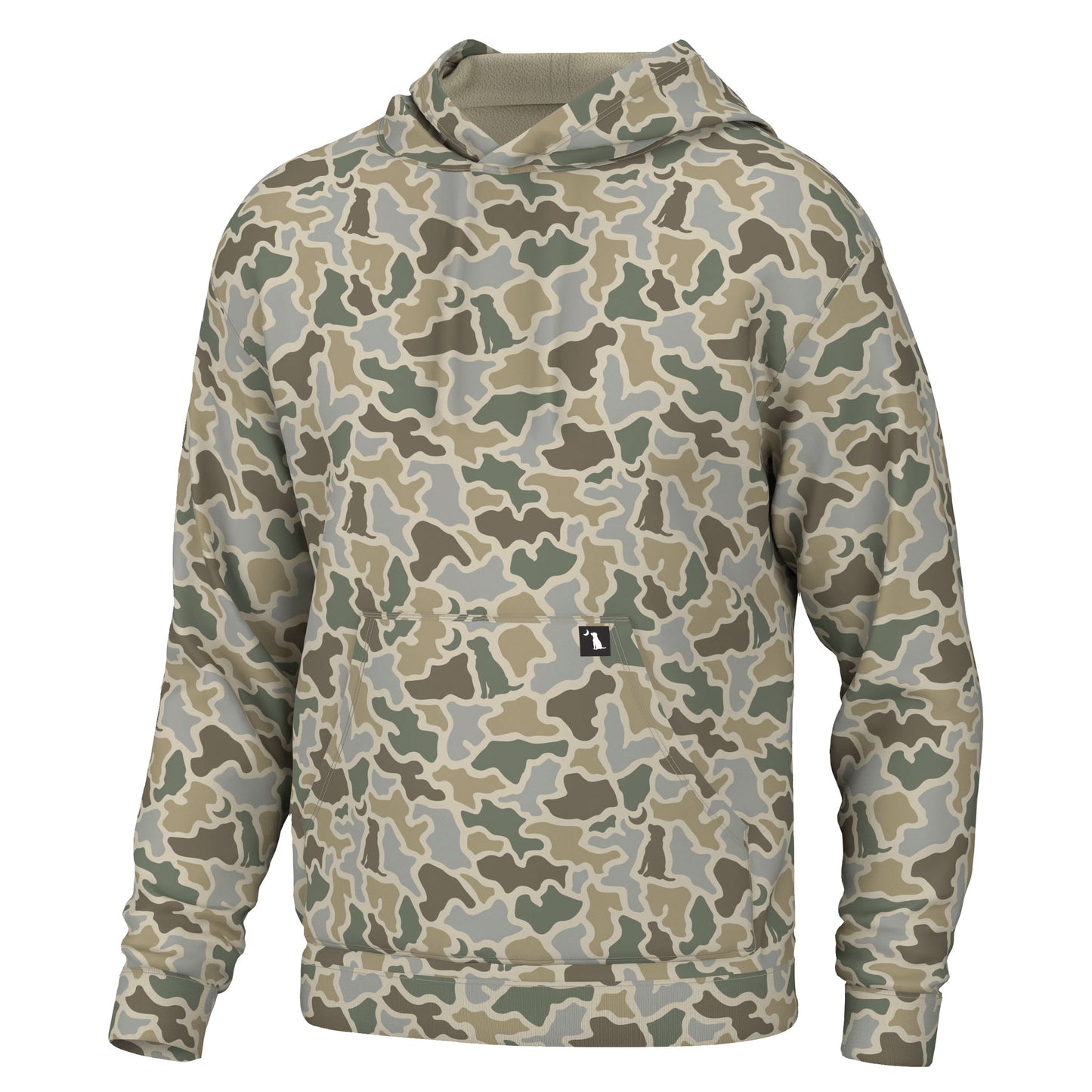 Youth Hilltop Cotton Hoodie - Sand Dog & Moon Camo