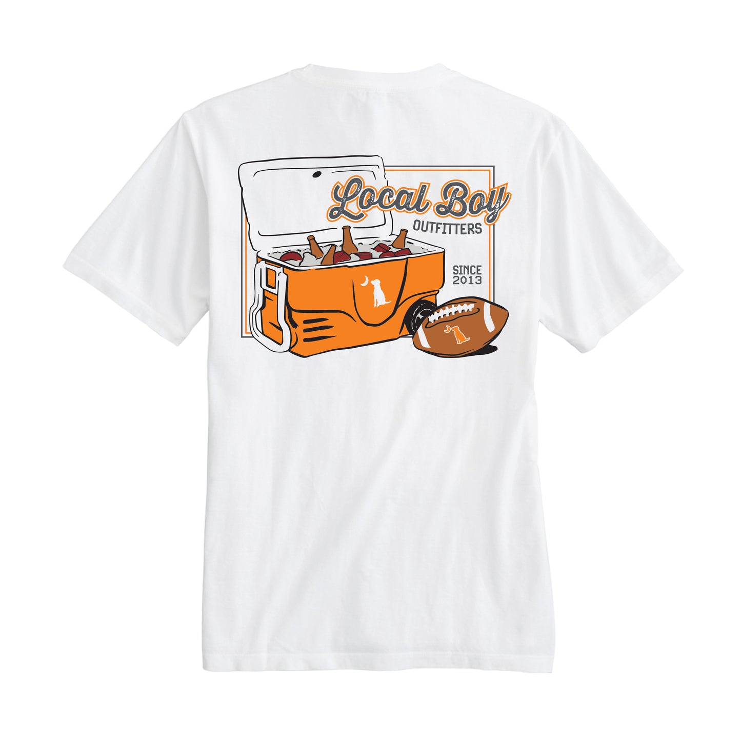 Game Day Cooler T-Shirt - Big Orange/Gray