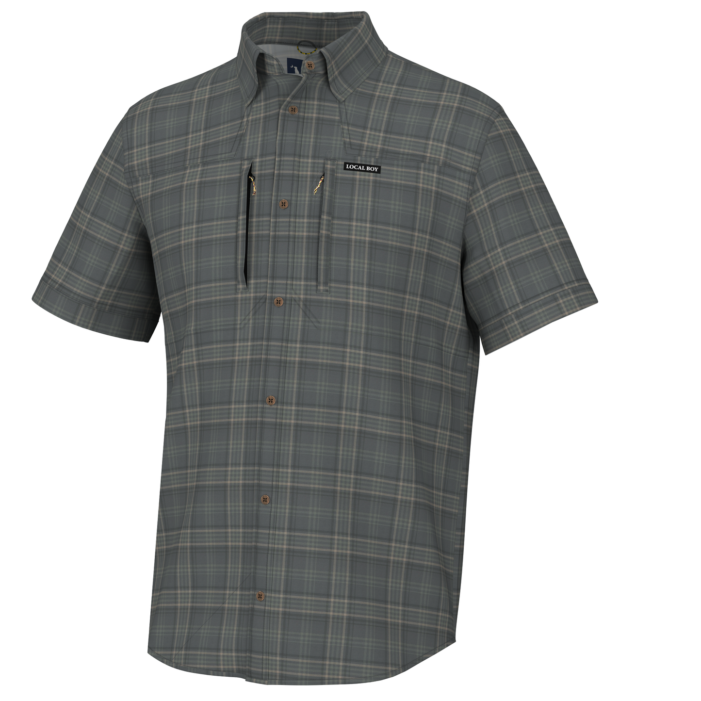 Coastal Plaid Backcountry S/S Fishing Shirt