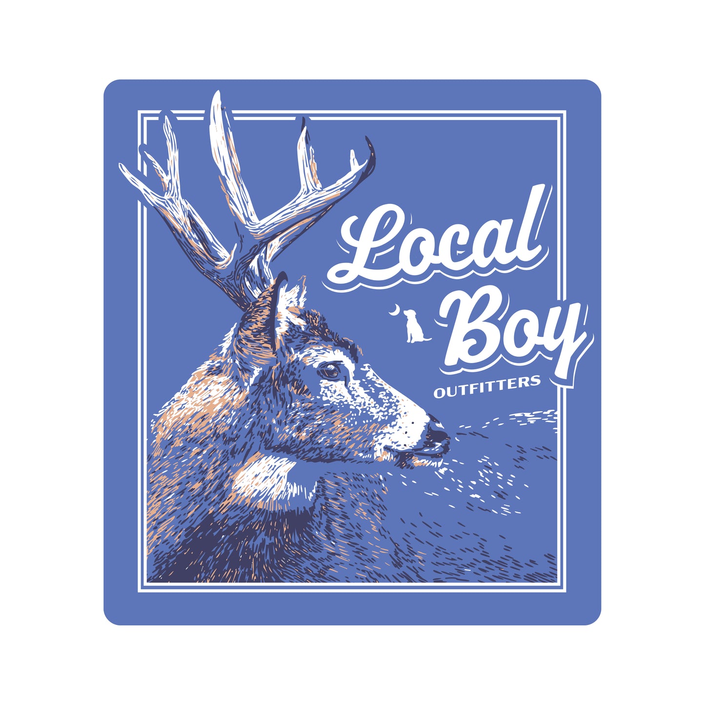 Stag Profile Decal - Marina
