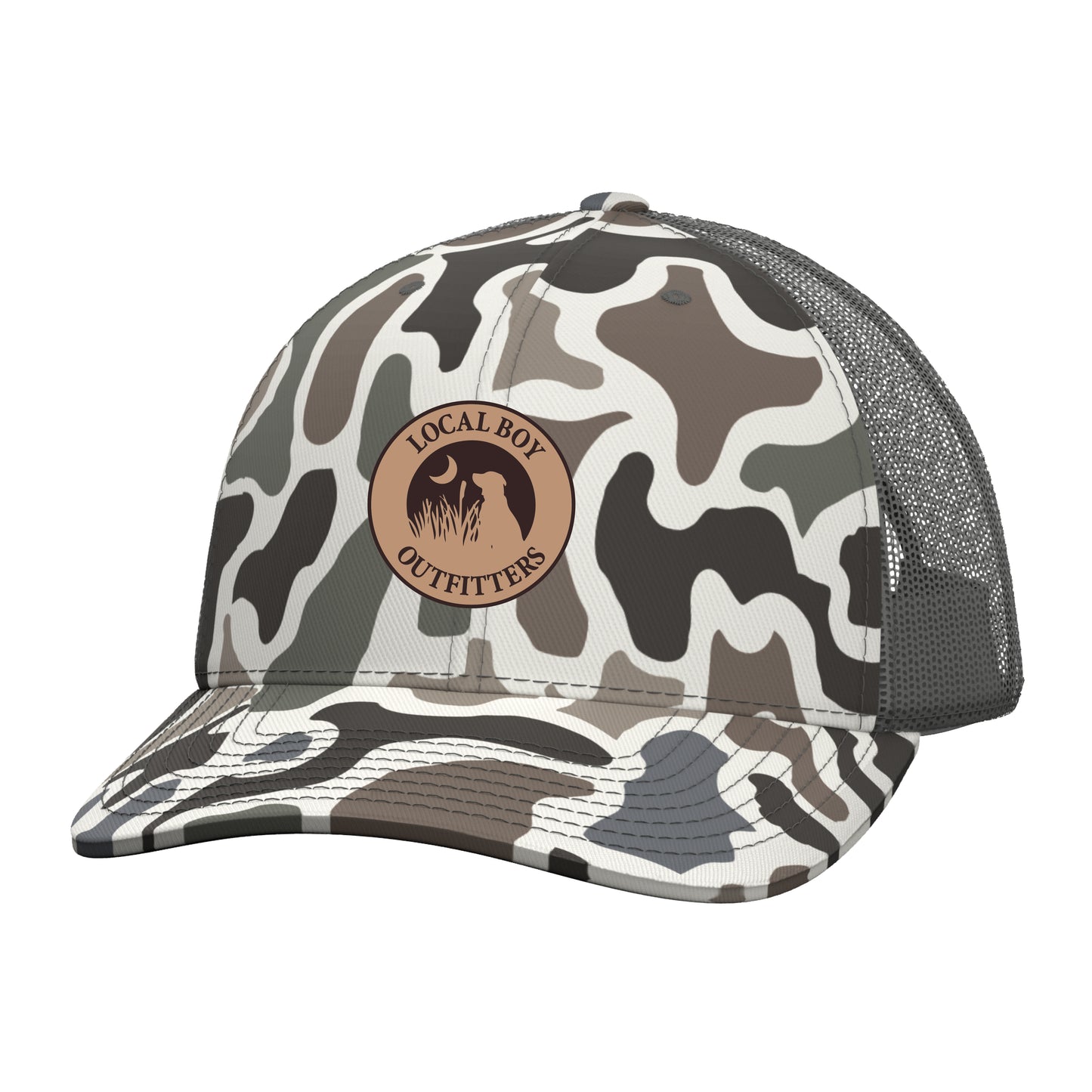 Youth Leather Patch Trucker Hat