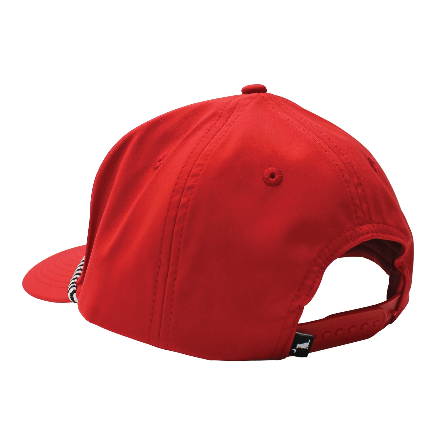 Collegiate High Crown Rope Hat - Red
