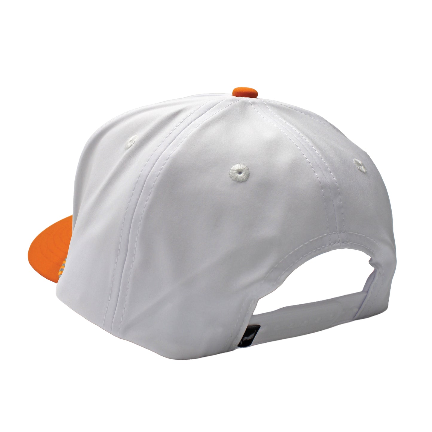 Collegiate High Crown Rope Hat - White/Big Orange