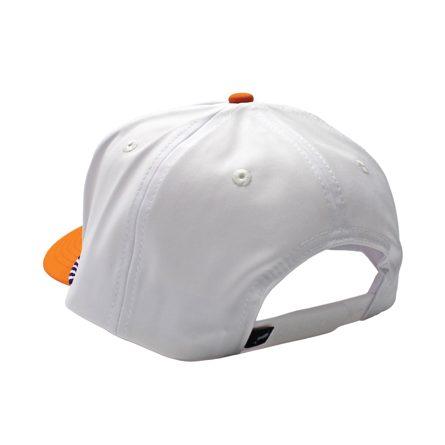 Collegiate High Crown Rope Hat - White/Orange