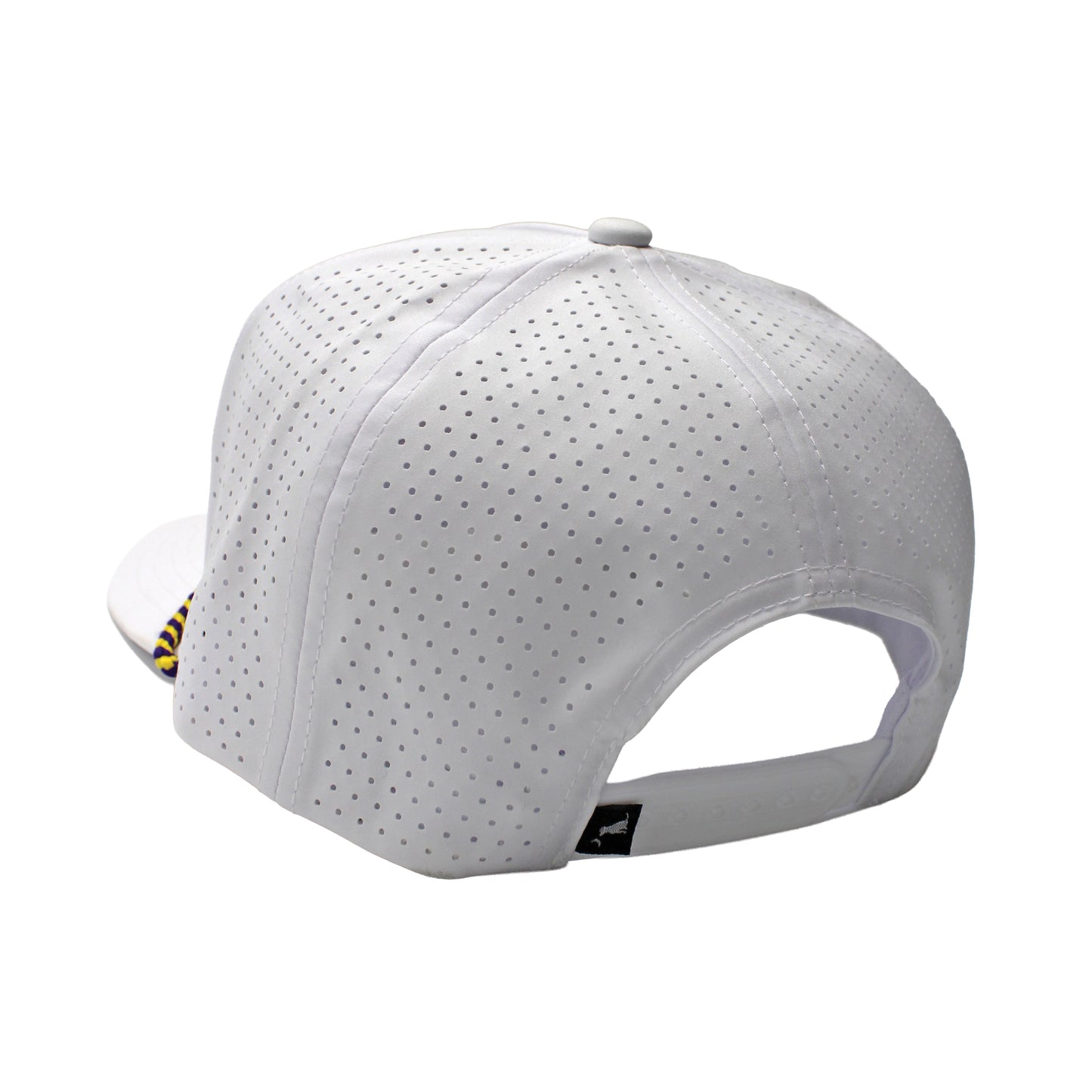 Collegiate Patch Perforated Rope Hat - Yellow/Purple