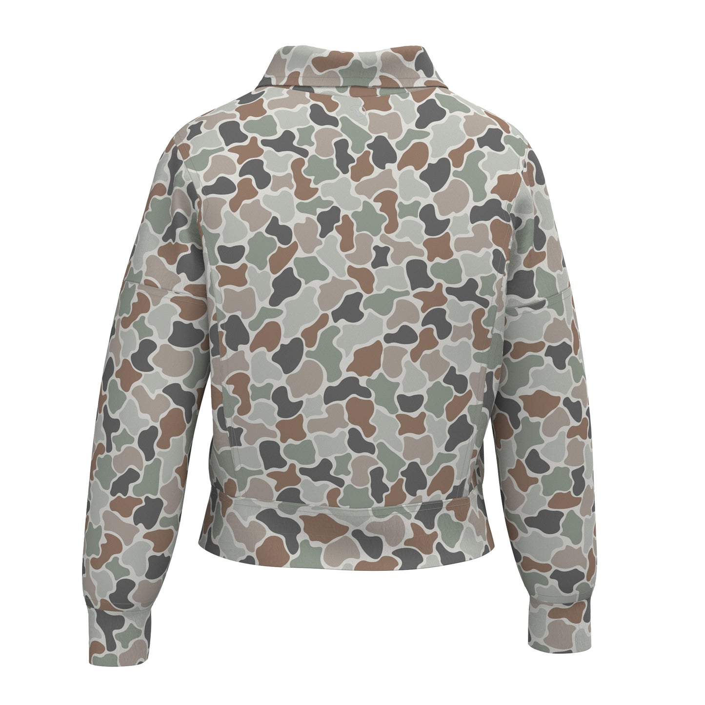 Local Girl Velvet Fleece Quarter-Zip - Forest Camo Flora