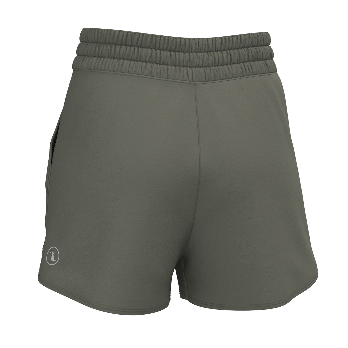 Local Girl High-Waisted Volley Shorts - Olive