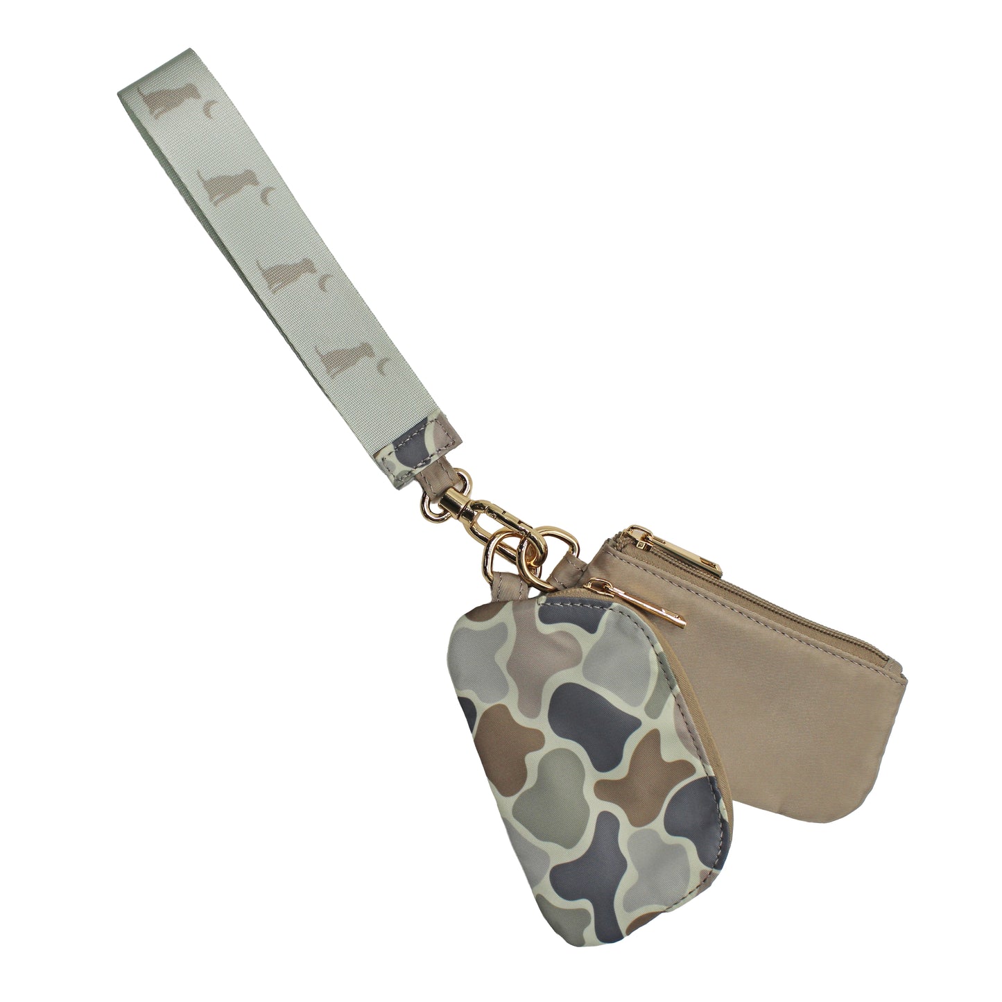 Local Girl Dual Wristlet - Forest Camo Flora