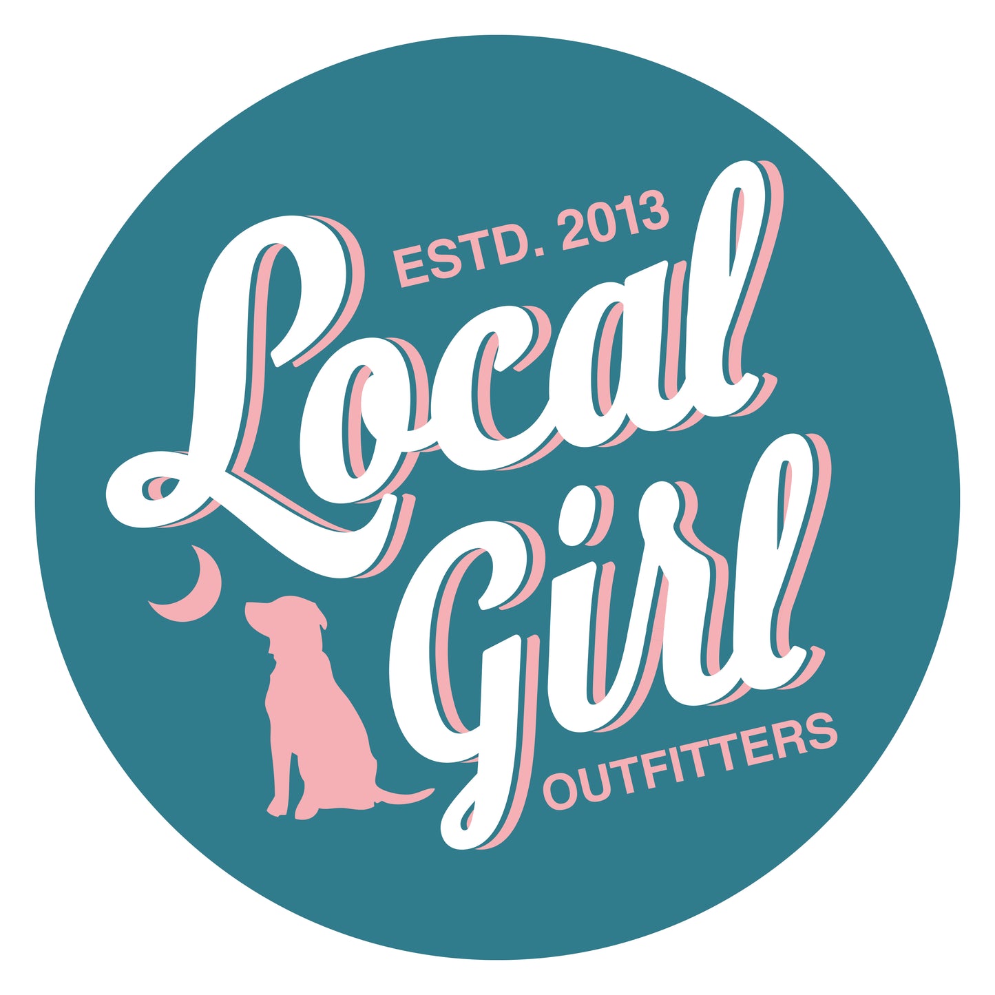 LG Stacked Script Decal