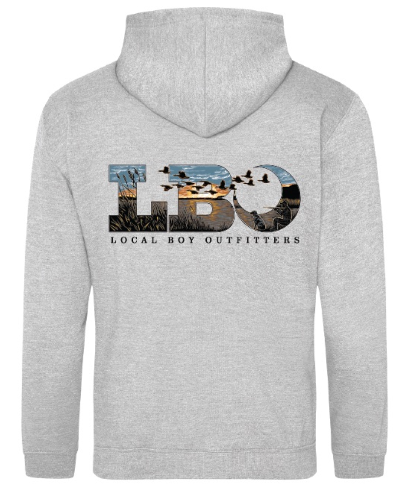 Youth LBO Marsh Scene Brushwood Hoodie - Heather Gray
