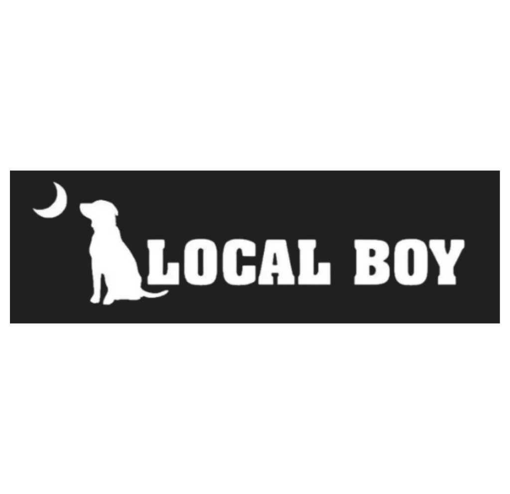 Local Boy Logo Decal - White