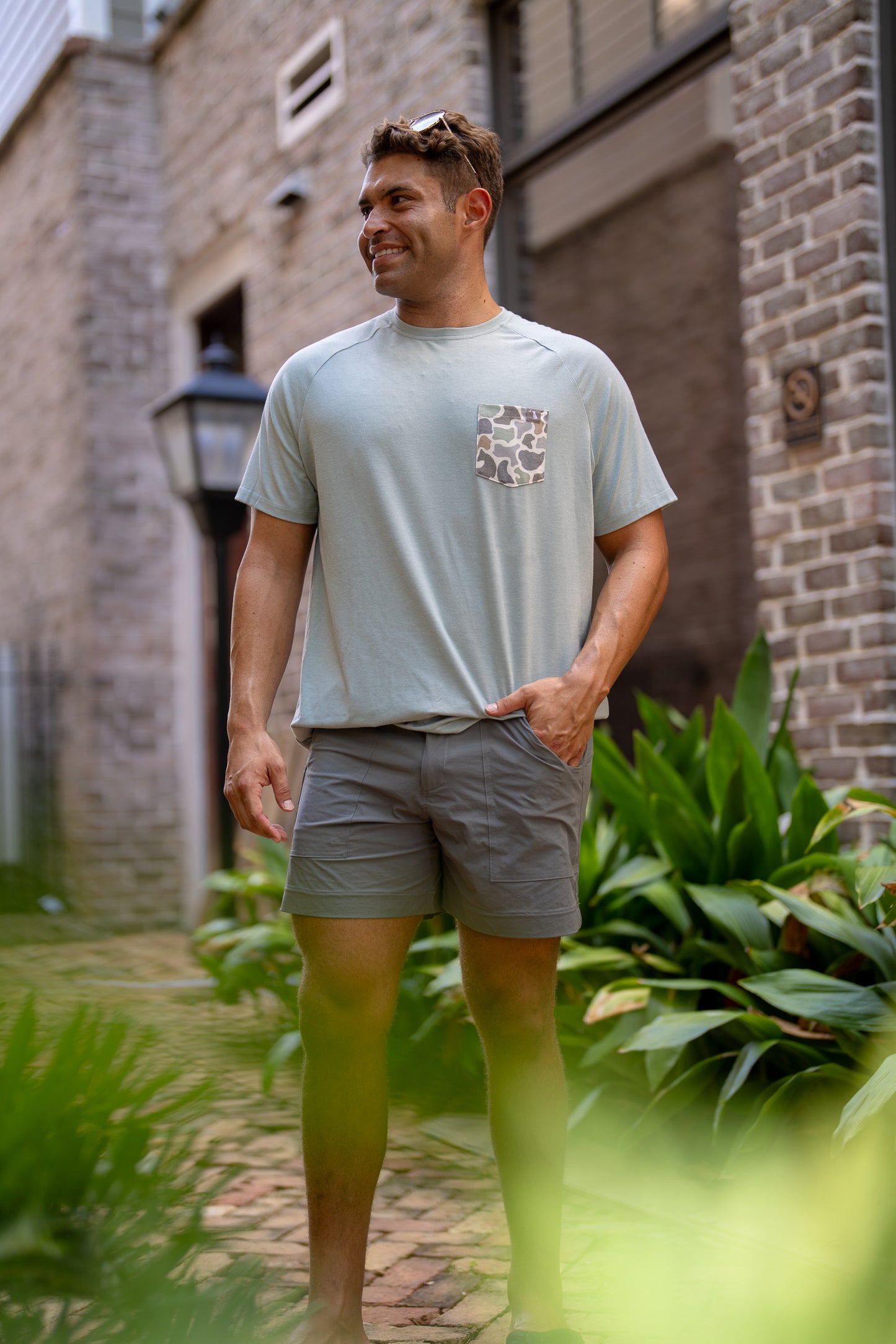 S/S Heather-Blend Crew
