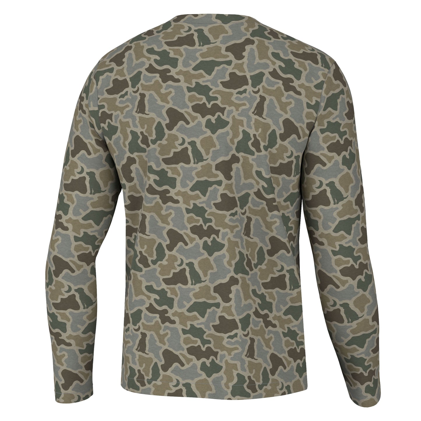 L/S Heather-Blend Crew - Mud