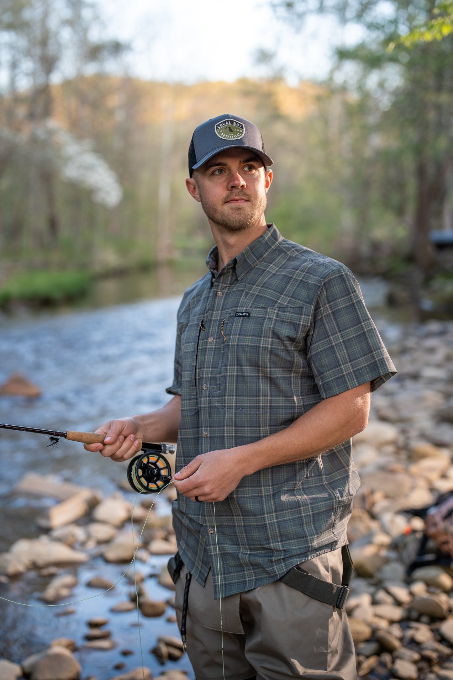 Coastal Plaid Backcountry S/S Fishing Shirt