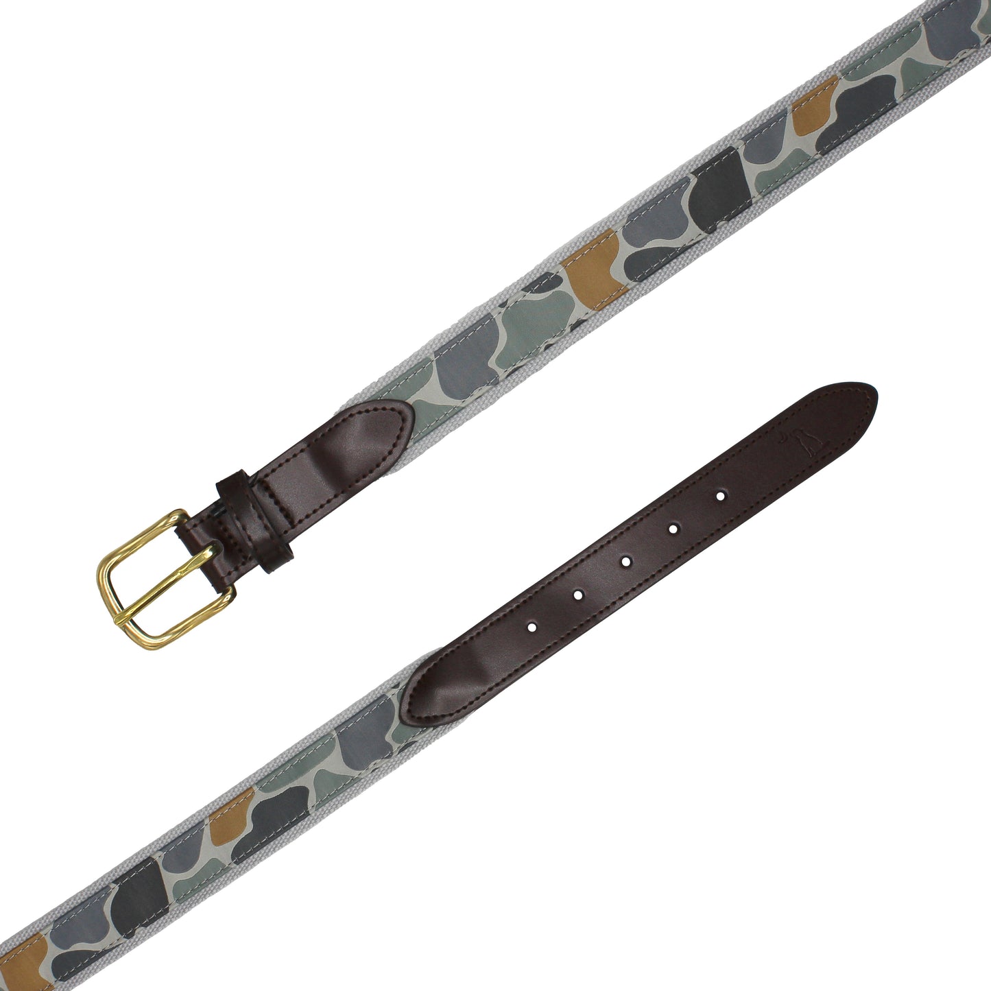Ribbon Belt - Forest Camo Bluff