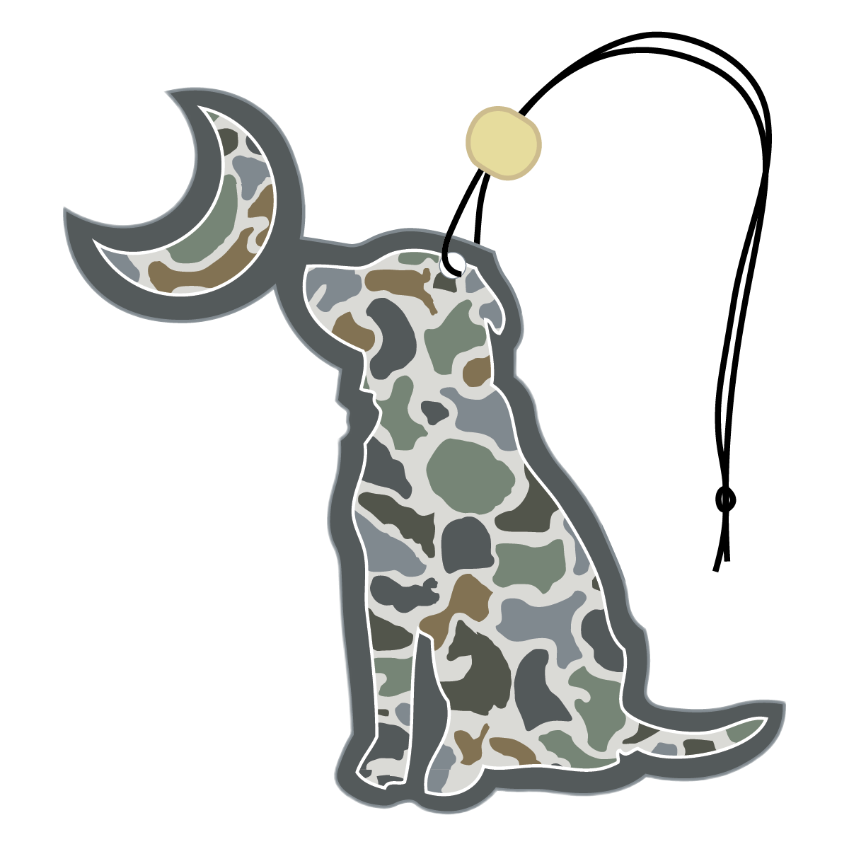 LCF Bluff Dog & Moon Air Freshener