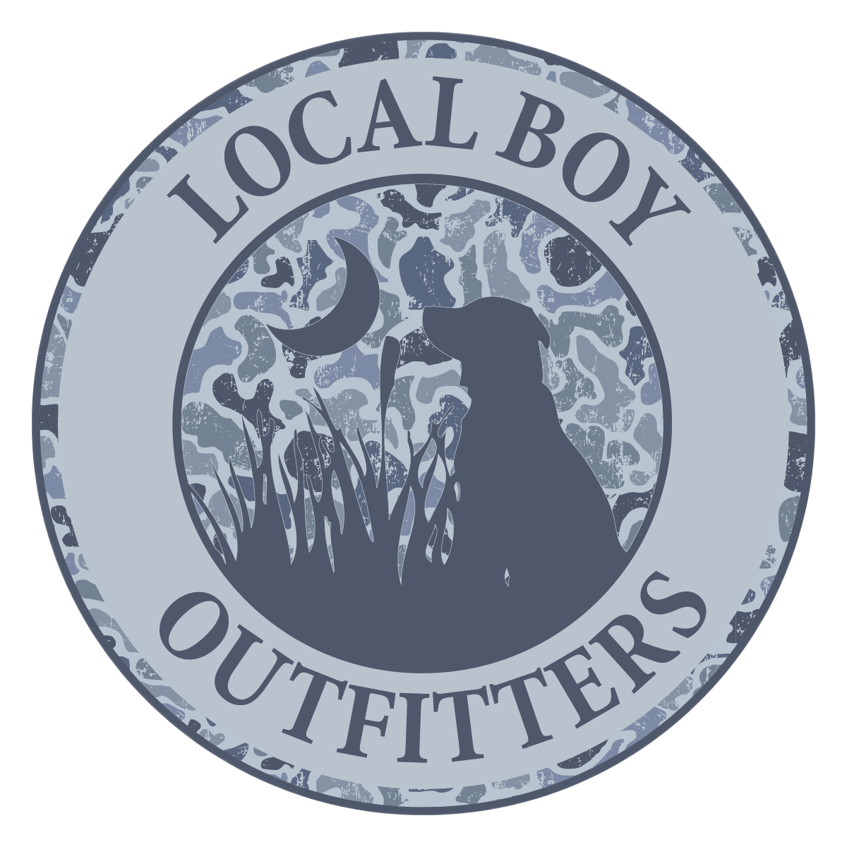 Original Distressed LCF Cobalt Circle Decal