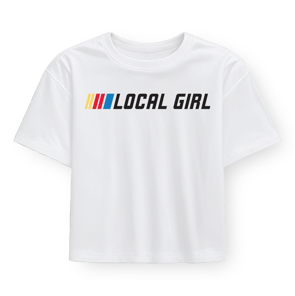 LG Graphic Cropped Tee - Fast Car