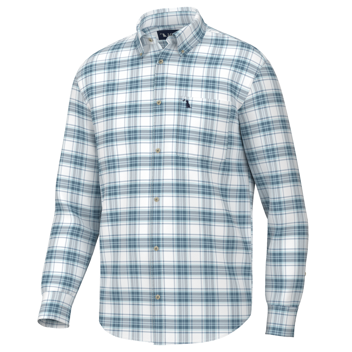 Miller Dress Shirt - Navy/Light Blue/Plum