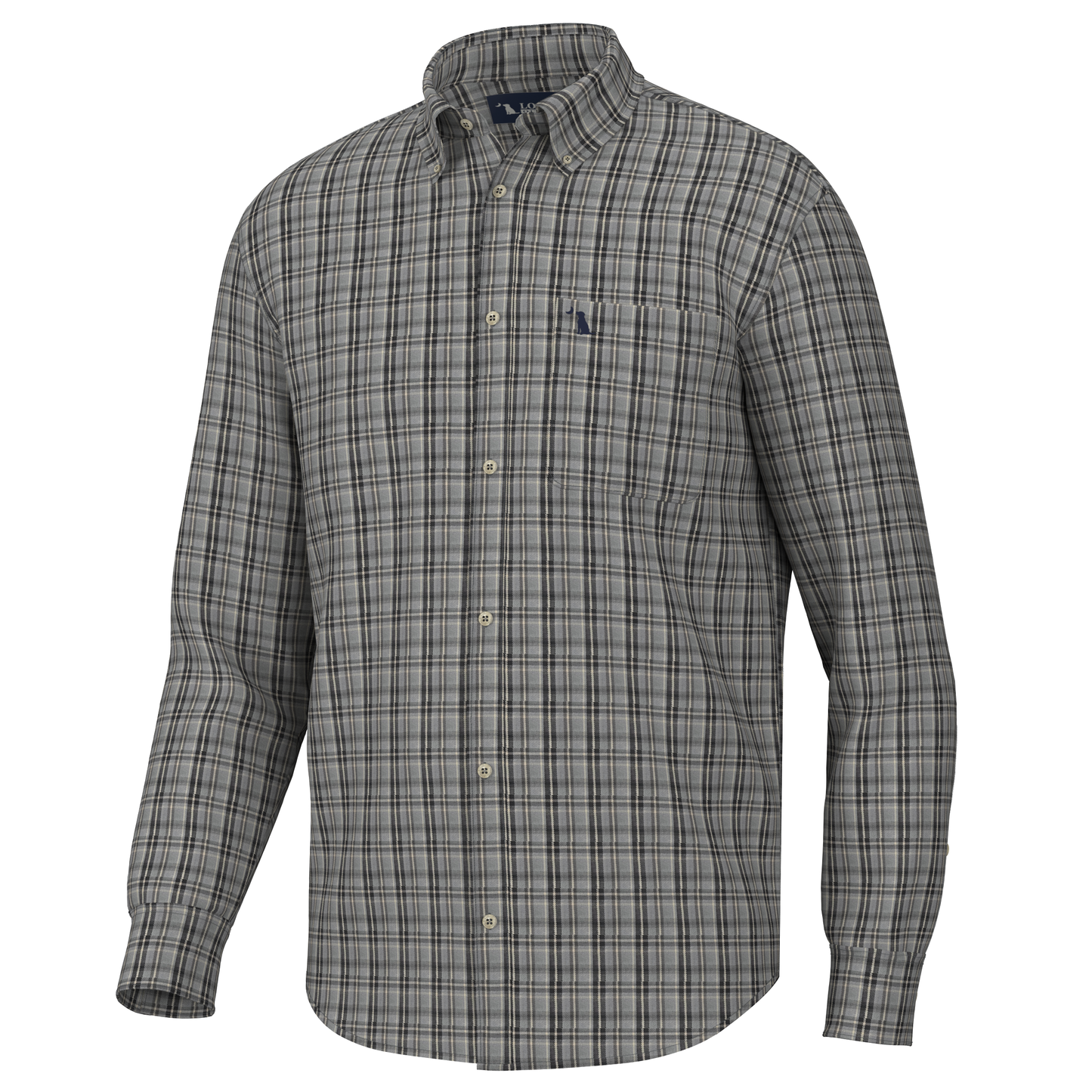 Scott Dress Shirt - Slate/Navy/Khaki