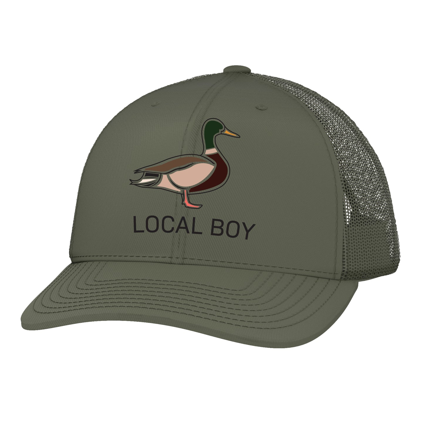 Standing Duck Embroidery Hat - Loden