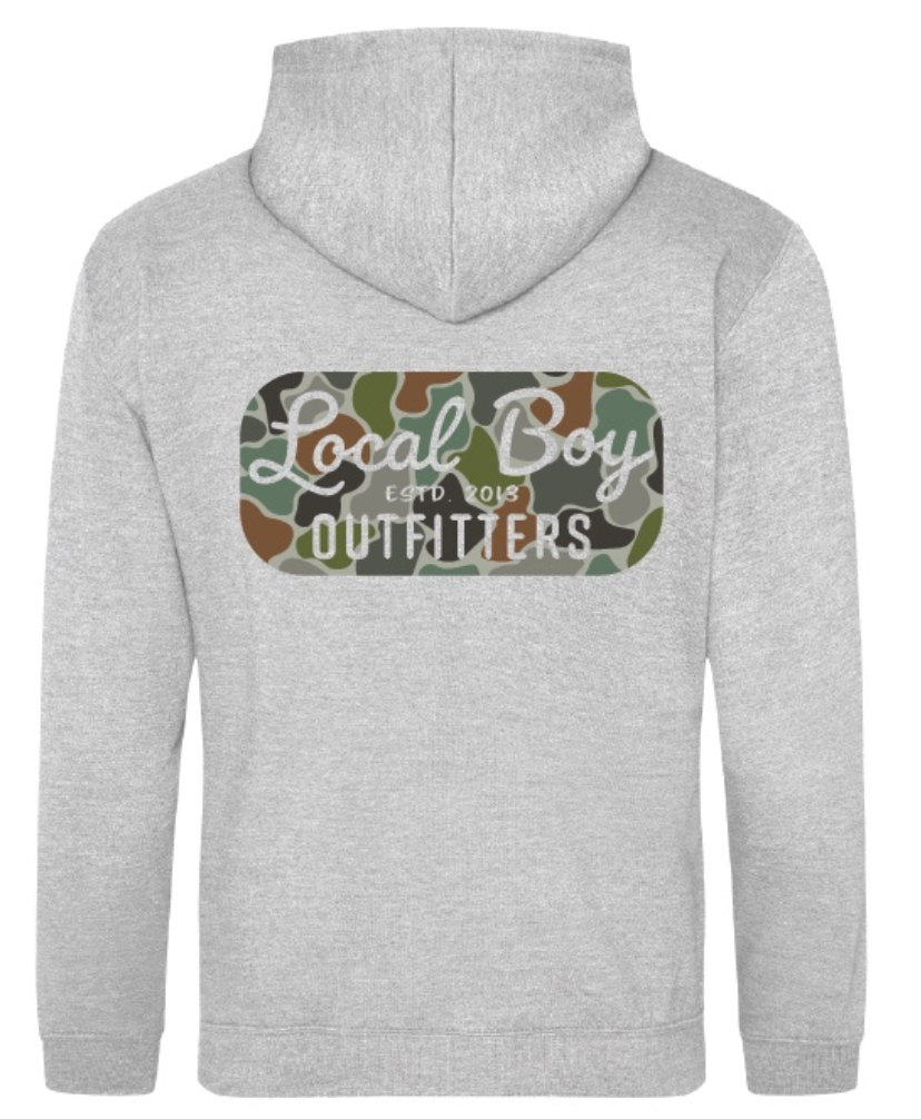 Youth Retro Patch FC Brushwood Hoodie - Heather Gray