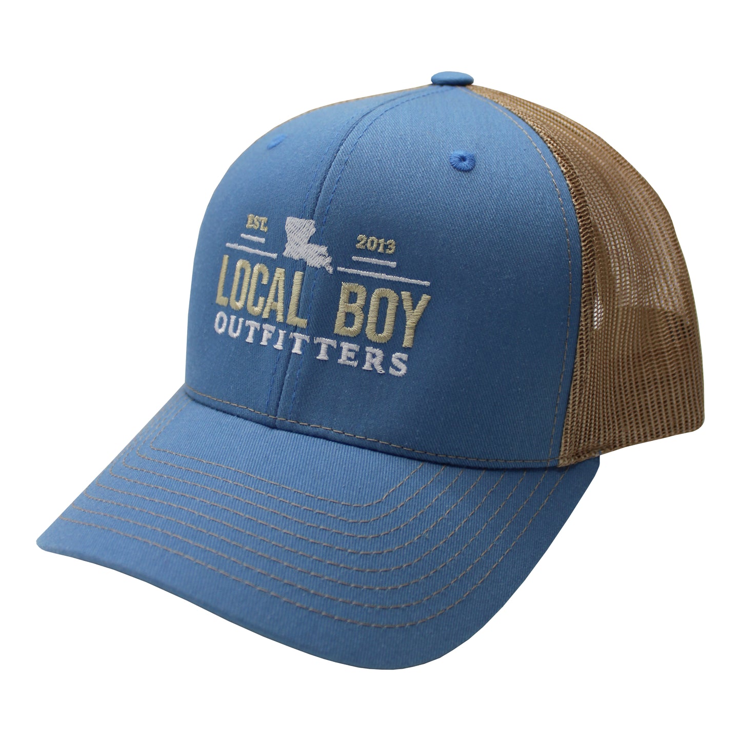 Borderline State Hats - Columbia Blue/Khaki