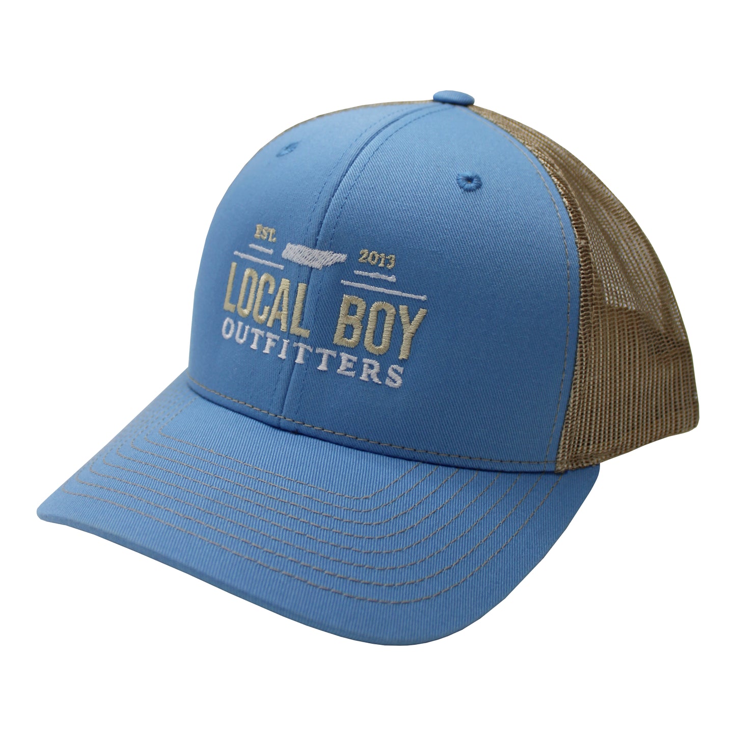 Borderline State Hats - Columbia Blue/Khaki