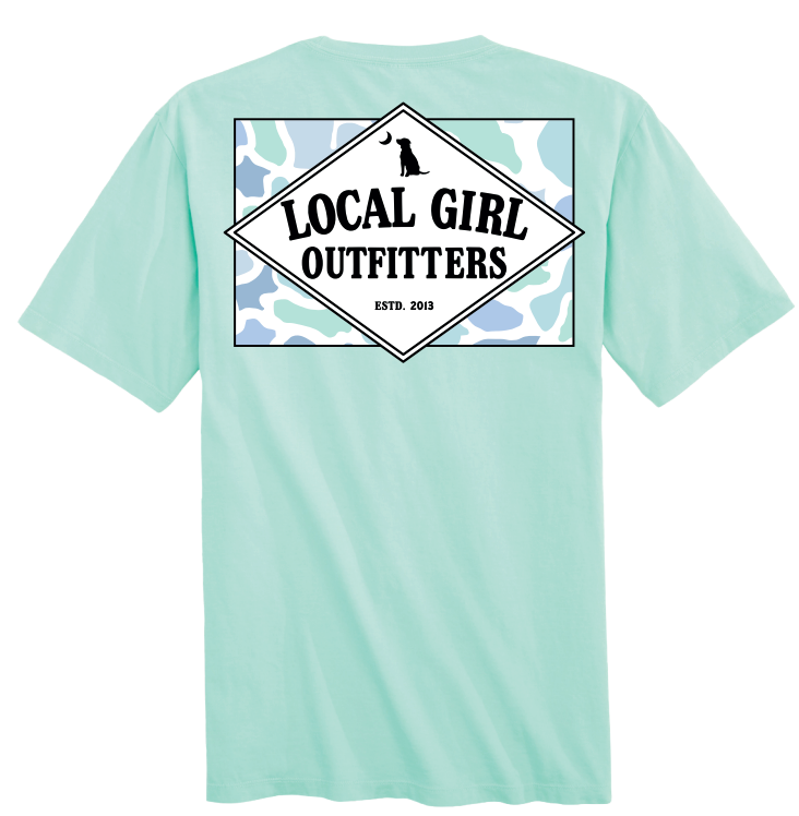 Youth Local Girl Founder's Flag Mint LCF T-Shirt - Island Reef