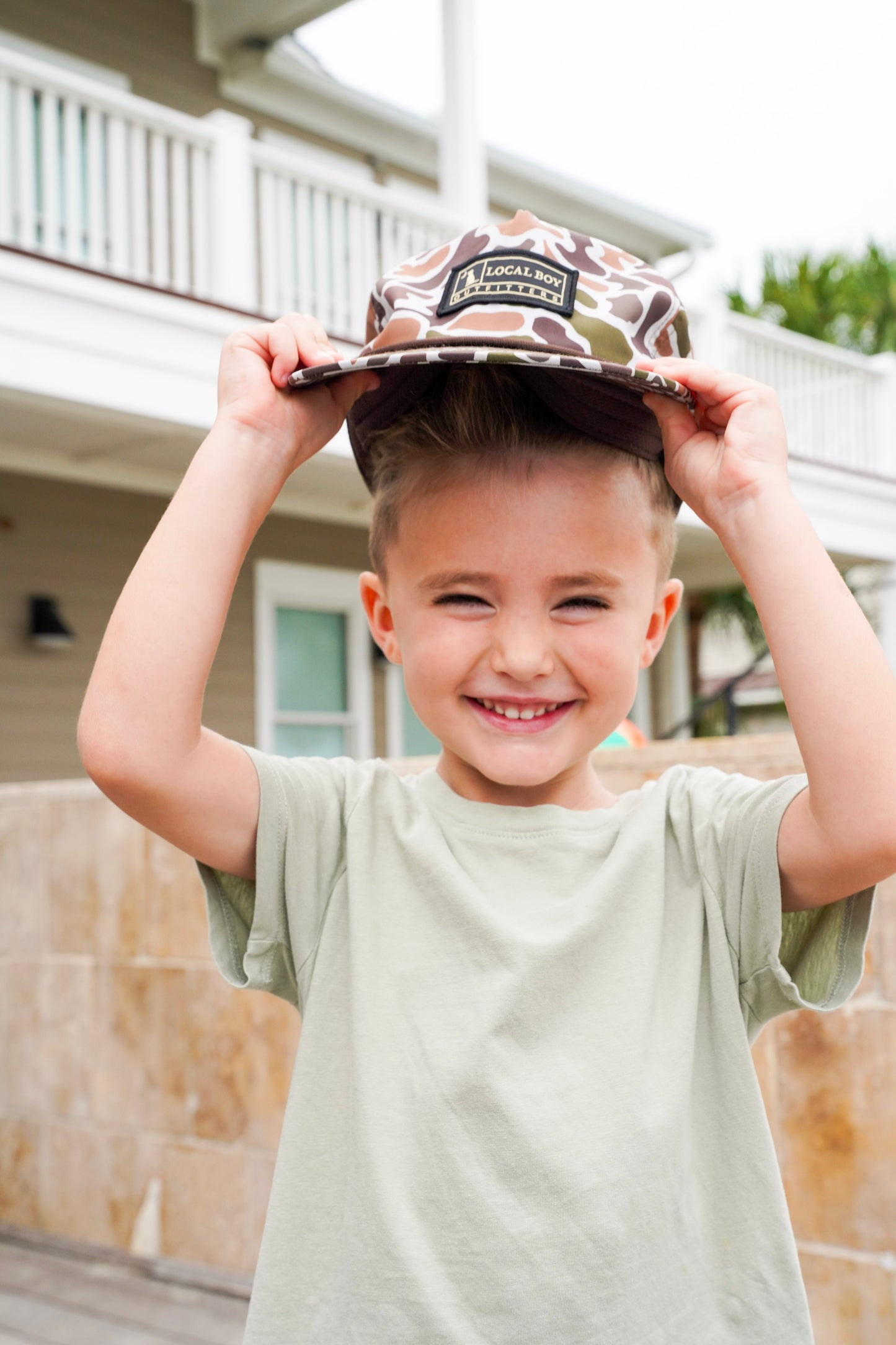 Youth Woven Patch Rope Hat