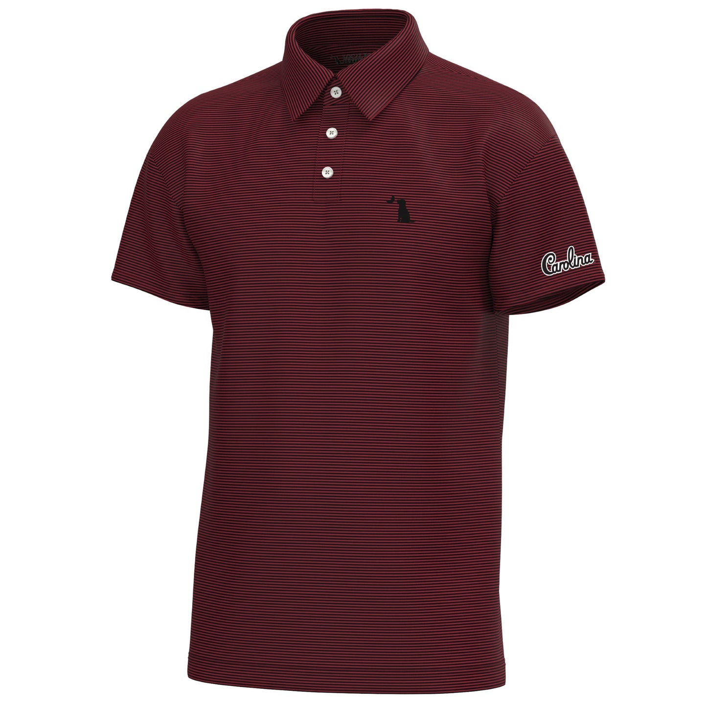 South Carolina Script Palms Polo - Garnet/Black