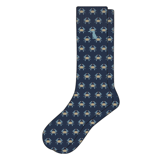 Dress Socks - Blue Crab