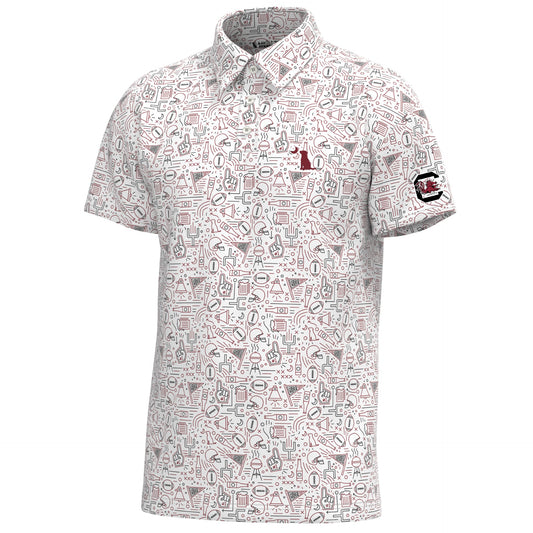 South Carolina Game Day Dirty Myrtle Polo - Garnet/Black