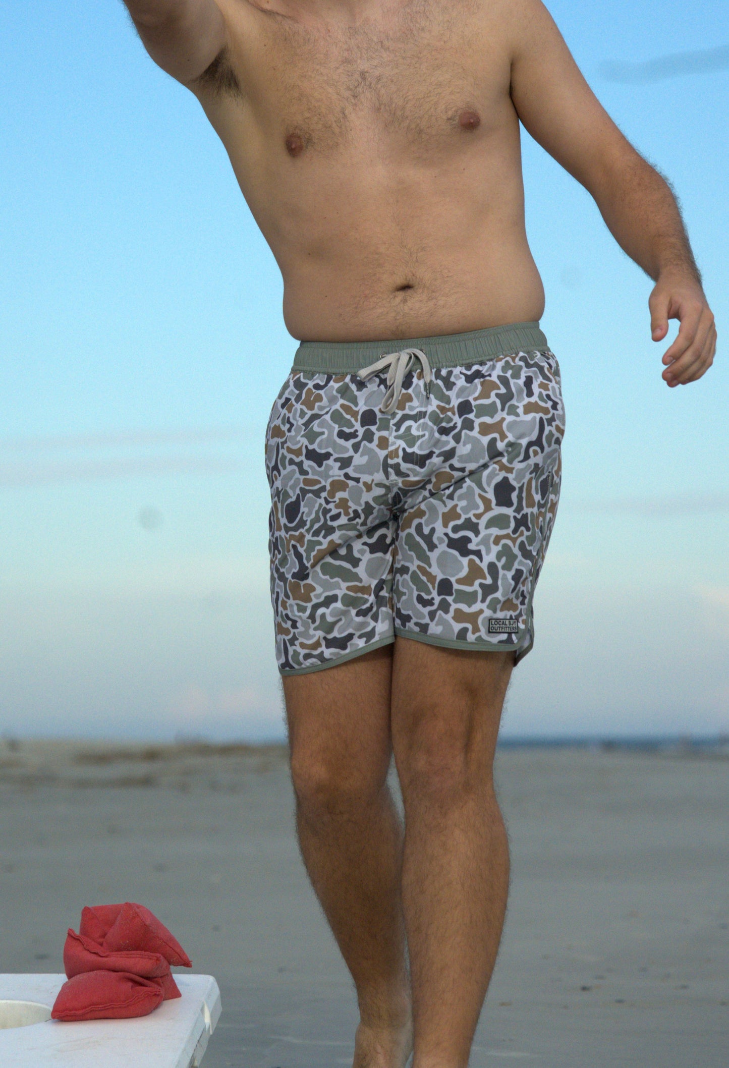 Wando Swim Trunk - Blue Dog & Moon Camo