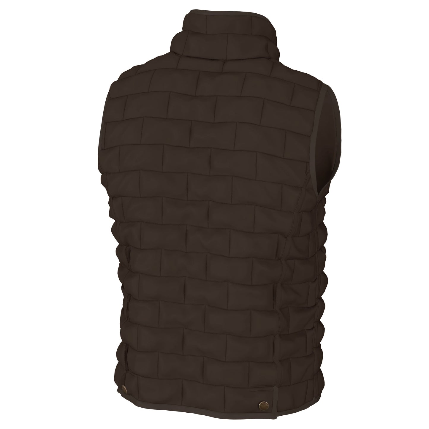 Brick Quilted Vest - Moss